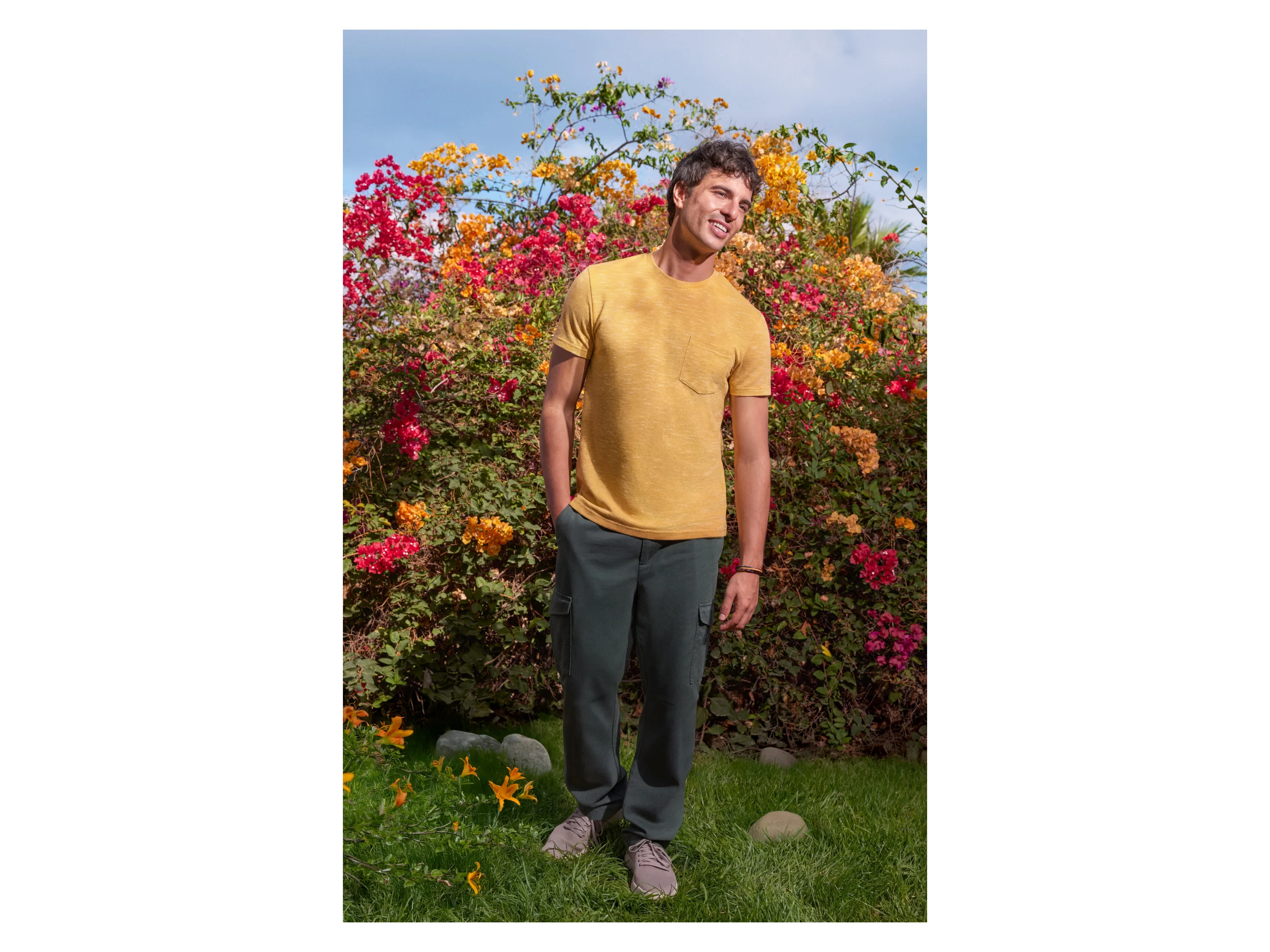 ESMARA MEN Herren Cargohose (Grün, M (48/50)) – Bild 4 von 4