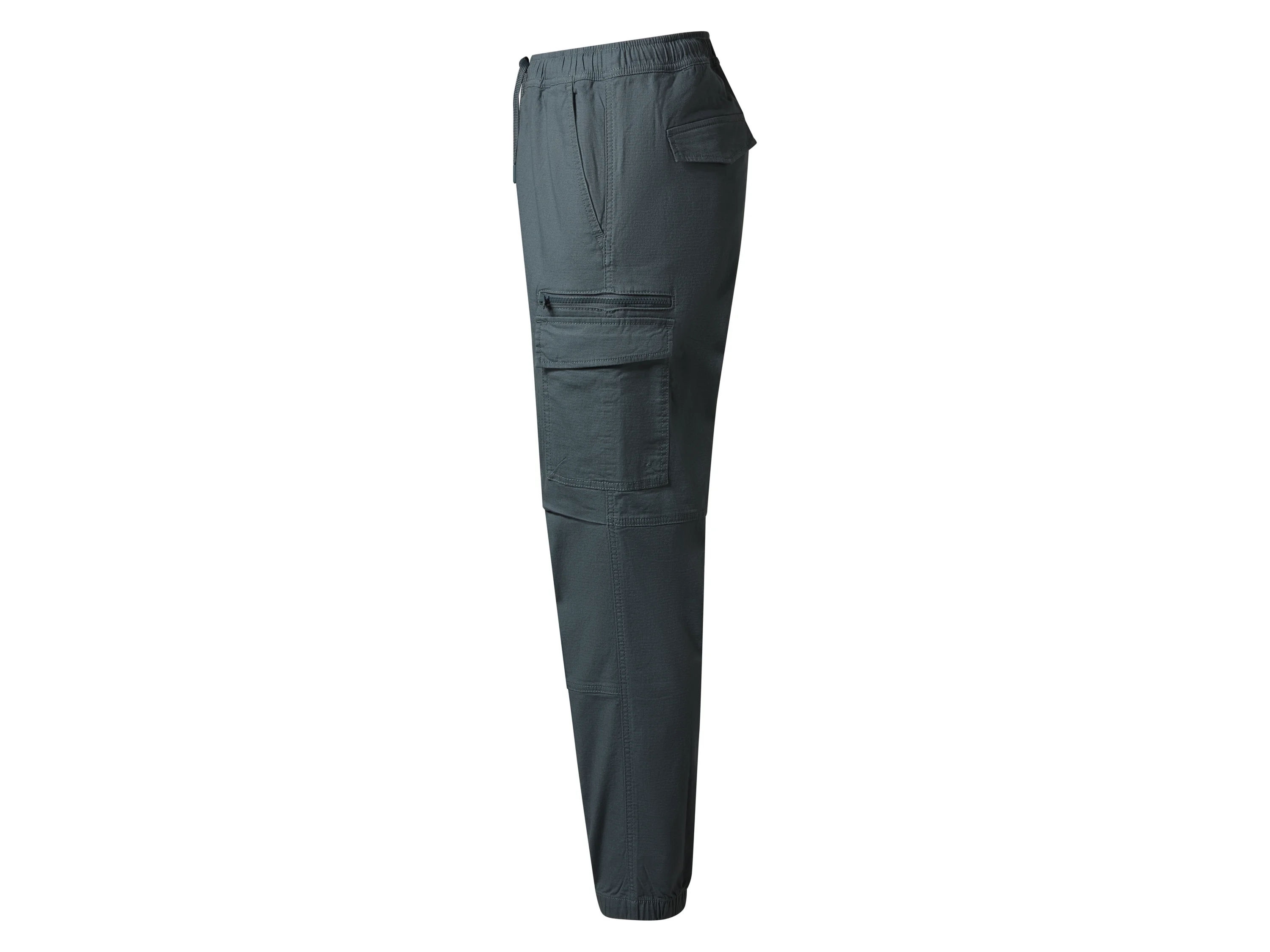 ESMARA MEN Herren Cargohose, mit Ripstop-Muster (Dunkelgrau, L (52/54)) – Bild 4 von 4