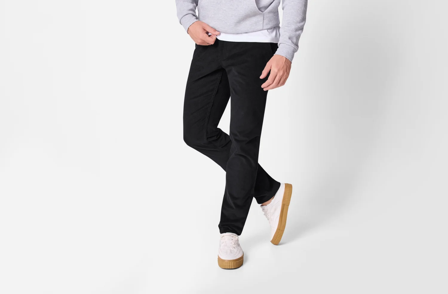 ESMARA MEN Herren Cordhose (Schwarz, XL (56/58)) – Bild 2 von 3