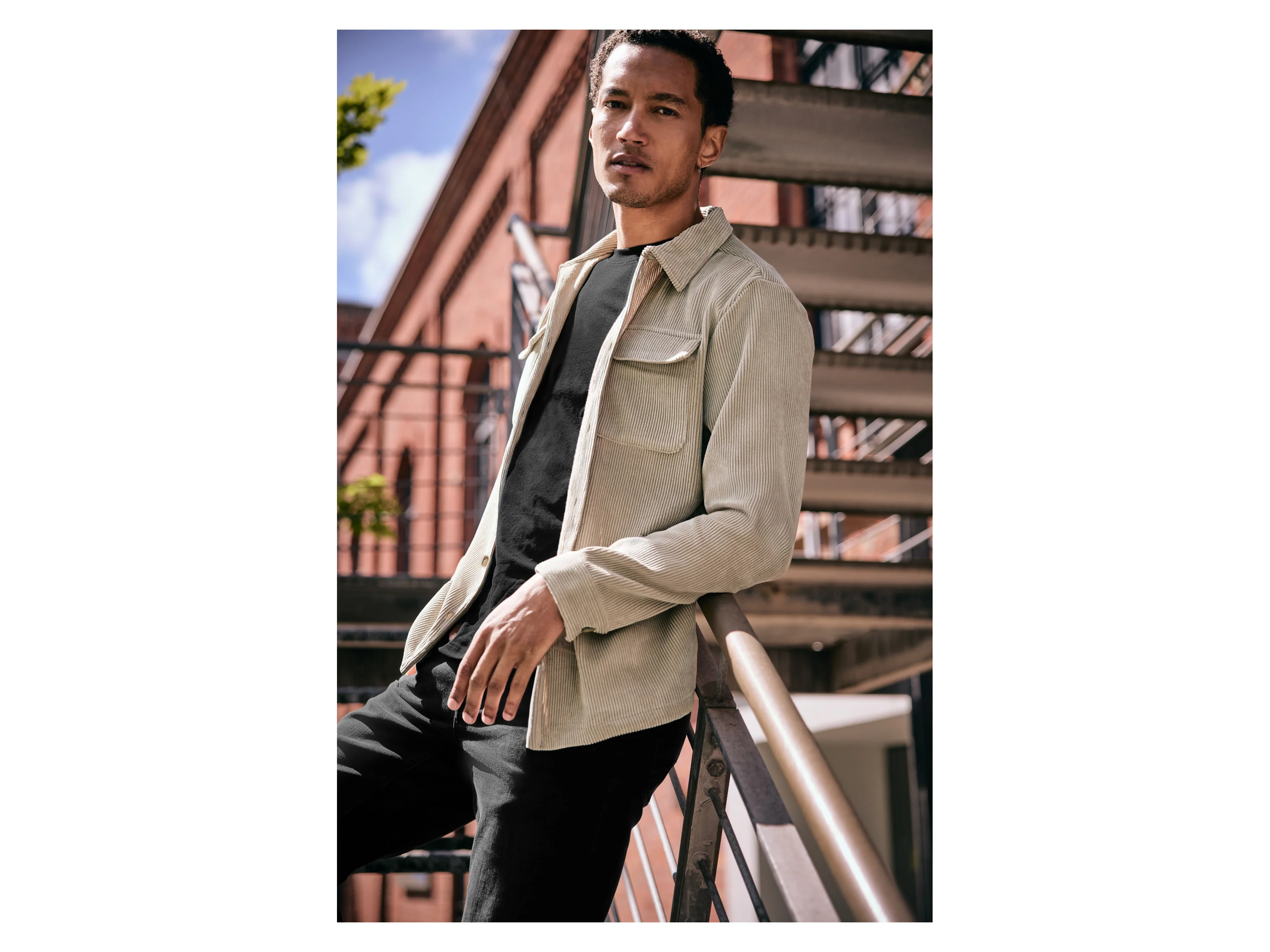 ESMARA MEN Herren Cordjacke, mit Brusttaschen (Beige, XL(56/58)) – Bild 4 von 4