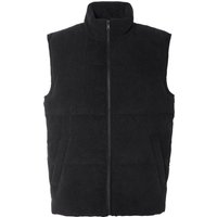 ESMARA MEN Herren Cordweste, mit Innentasche (Schwarz, S (44/46))