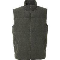ESMARA MEN Herren Cordweste, mit Innentasche (Dunkelgrün, S (44/46))