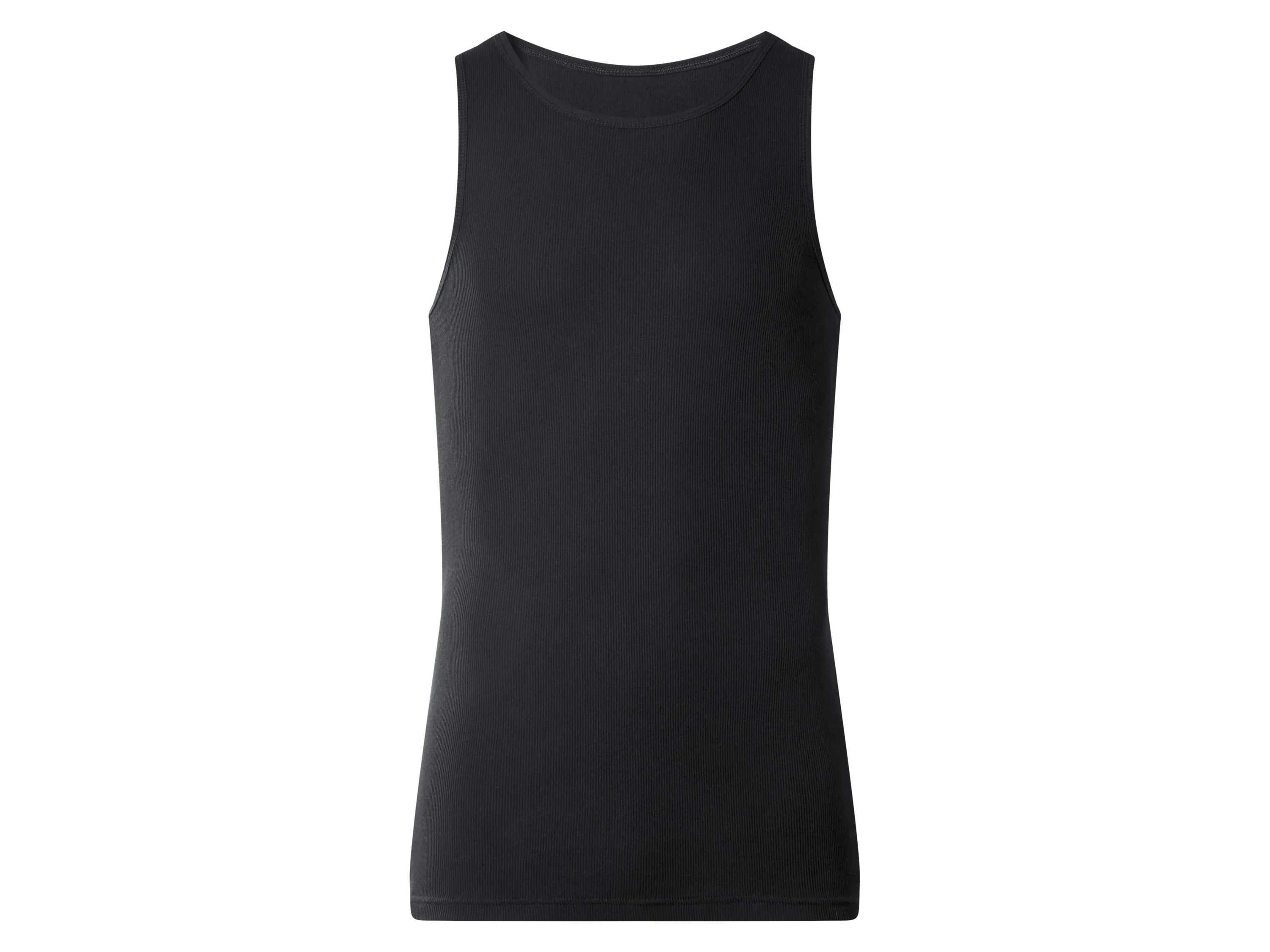 ESMARA MEN Herren Doppelripp-Achselhemden, 2 Stück (Schwarz, 7/XL) – Bild 3 von 3