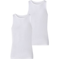 ESMARA MEN Herren Doppelripp-Achselhemden, 2 Stück (Weiß, 8/XXL)