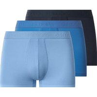 ESMARA MEN Herren Doppelripp-Boxer, 3 Stück (navy/dunkelblau/hellblau, 4/S)