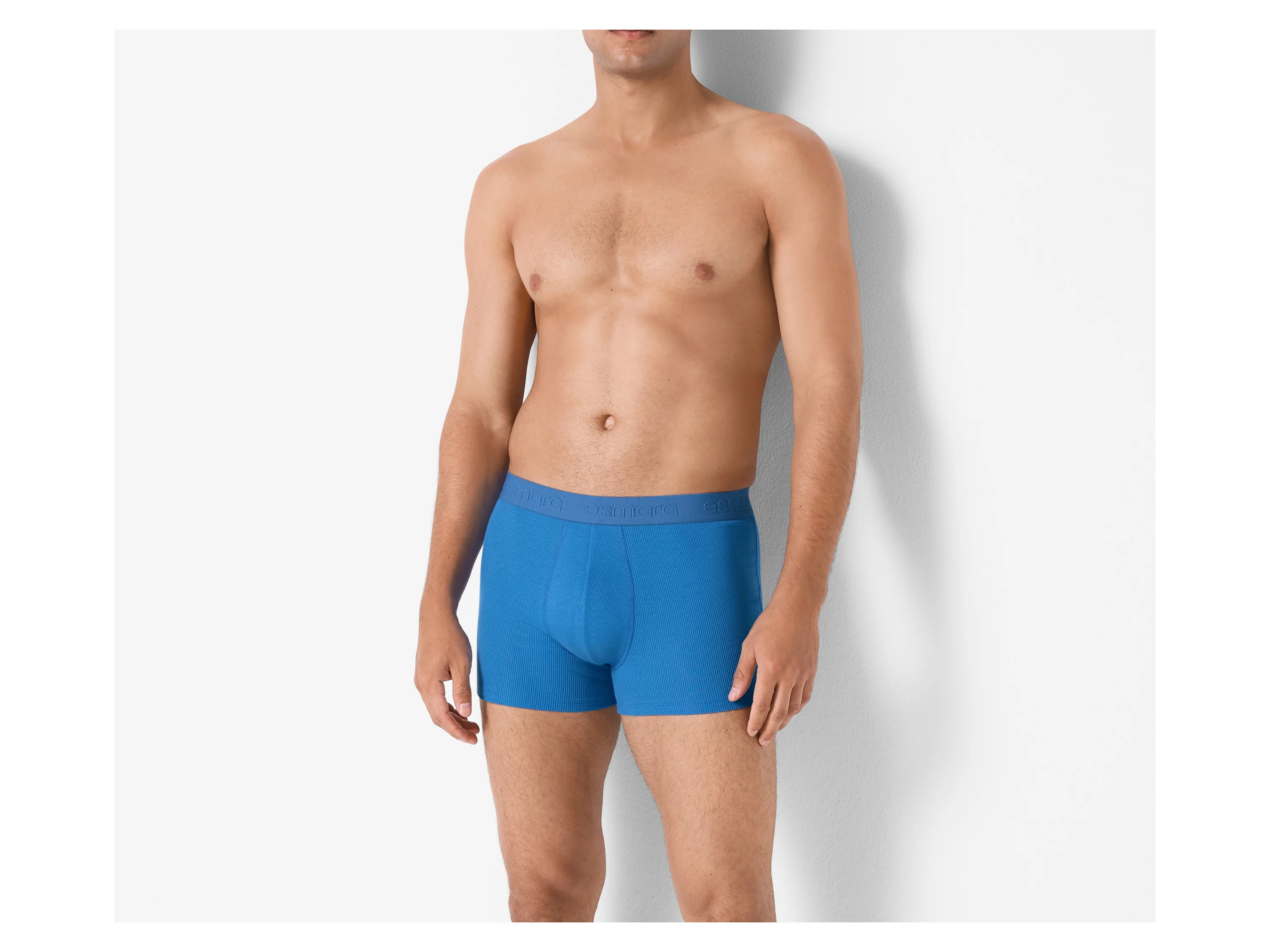 ESMARA MEN Herren Doppelripp-Boxer, 3 Stück (navy/dunkelblau/hellblau, 4/S) – Bild 3 von 4