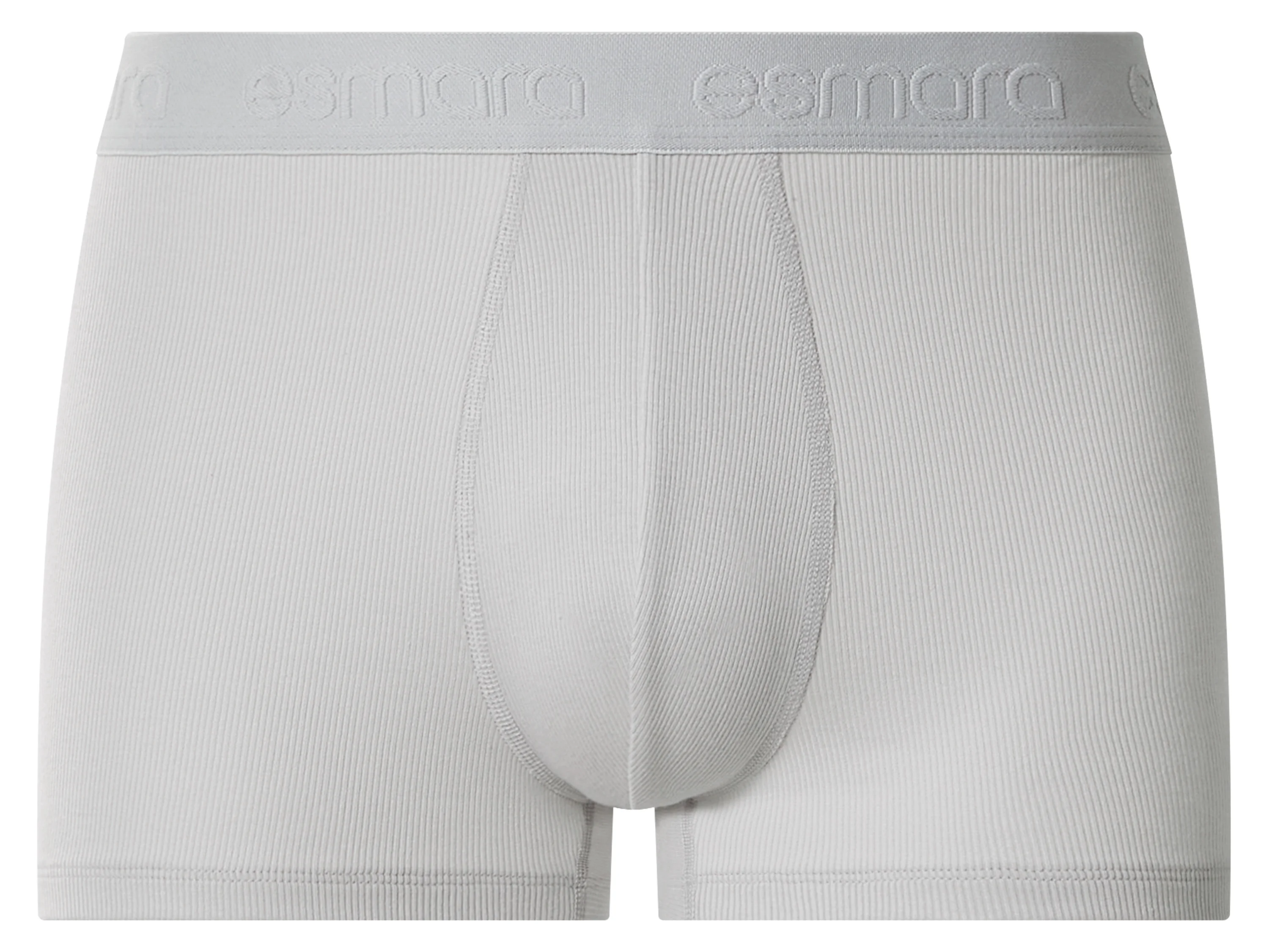 ESMARA MEN Herren Doppelripp-Boxer, 3 Stück (schwarz/grün/grau, 6/L) – Bild 4 von 4