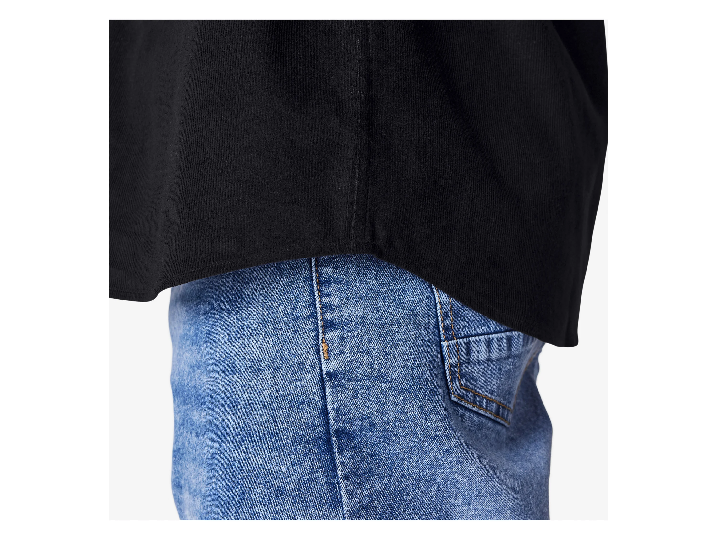ESMARA MEN Herren Feincordhemd (Navy, L(41/42)) – Bild 4 von 4