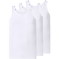 ESMARA MEN Herren Feinripp-Achselhemden, 3 Stück (Weiß, 10/4XL)