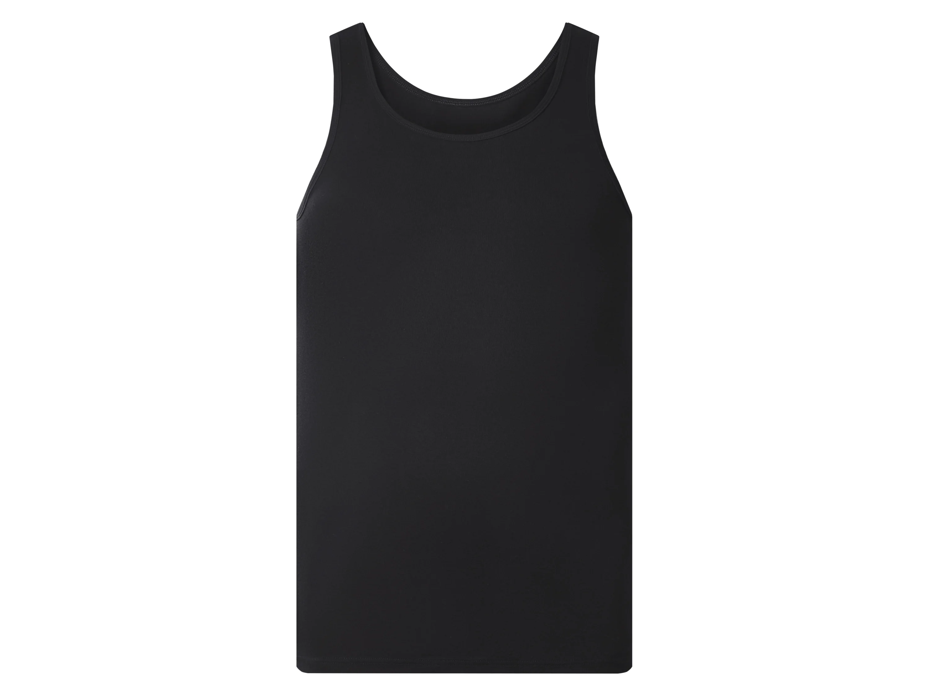 ESMARA MEN Herren Feinripp-Achselhemden, 3 Stück (Schwarz, 8/XXL) – Bild 2 von 3