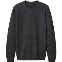 ESMARA MEN Herren Feinstrickpullover / Feinstricktroyer (Dunkelgrau, L (52/54))