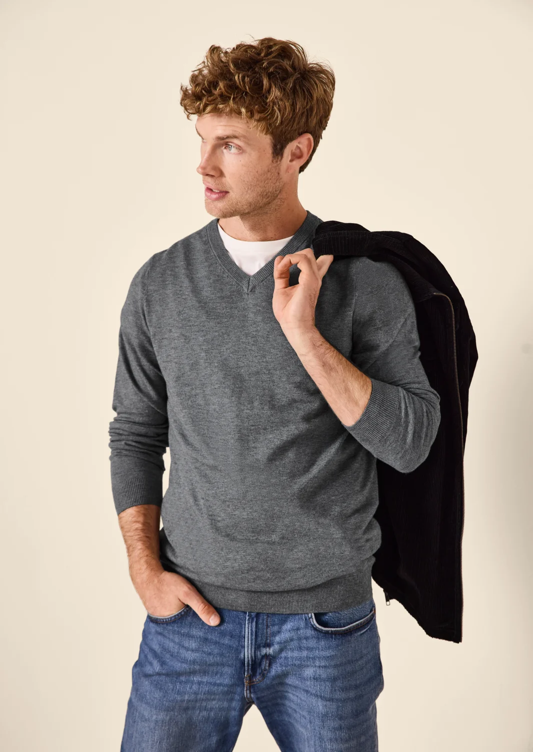 ESMARA MEN Herren Feinstrickpullover (Grau, S (44/46)) – Bild 2 von 4