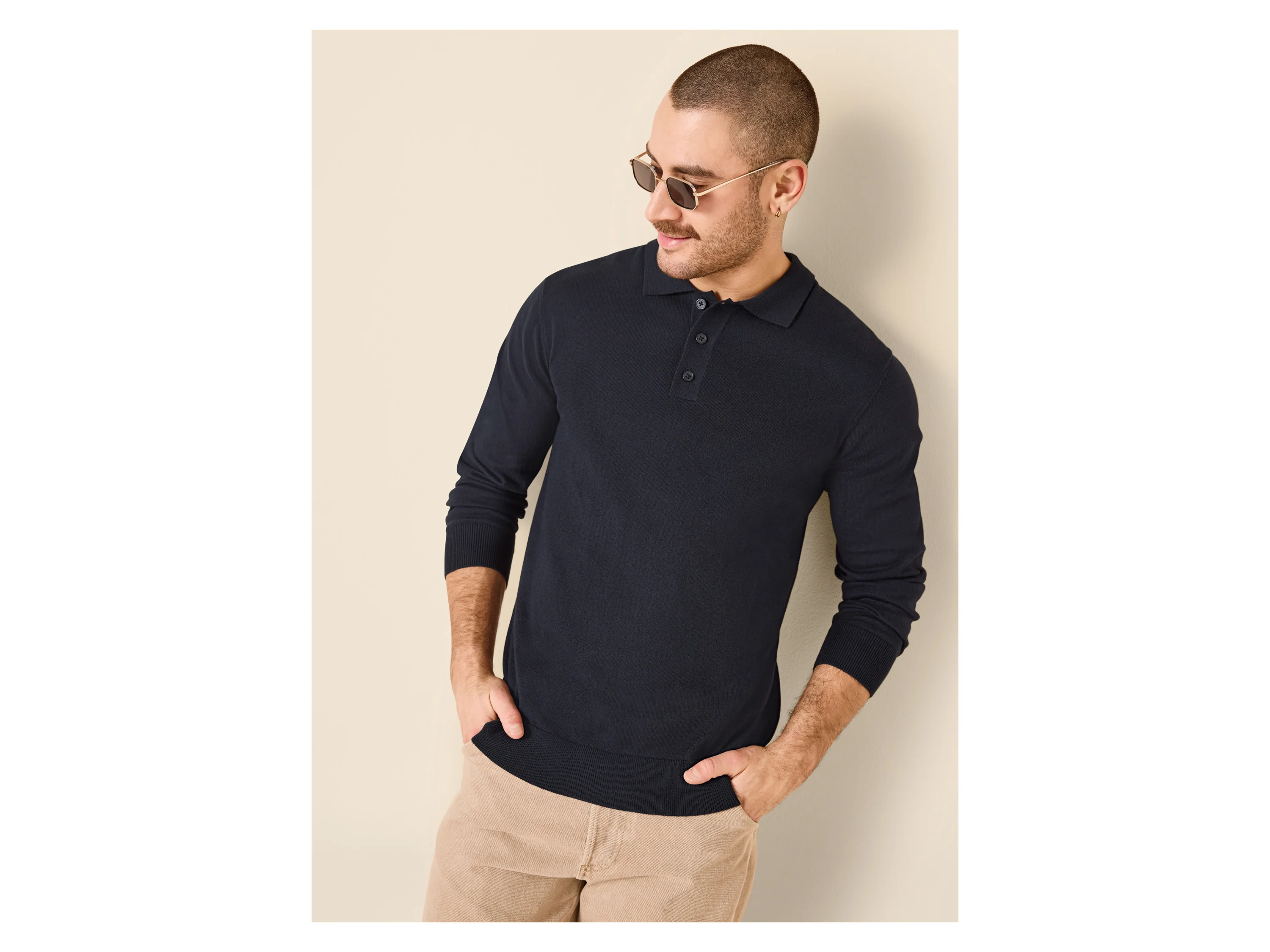 ESMARA MEN Herren Feinstrickpullover (Navy, XXL (60/62)) – Bild 2 von 3
