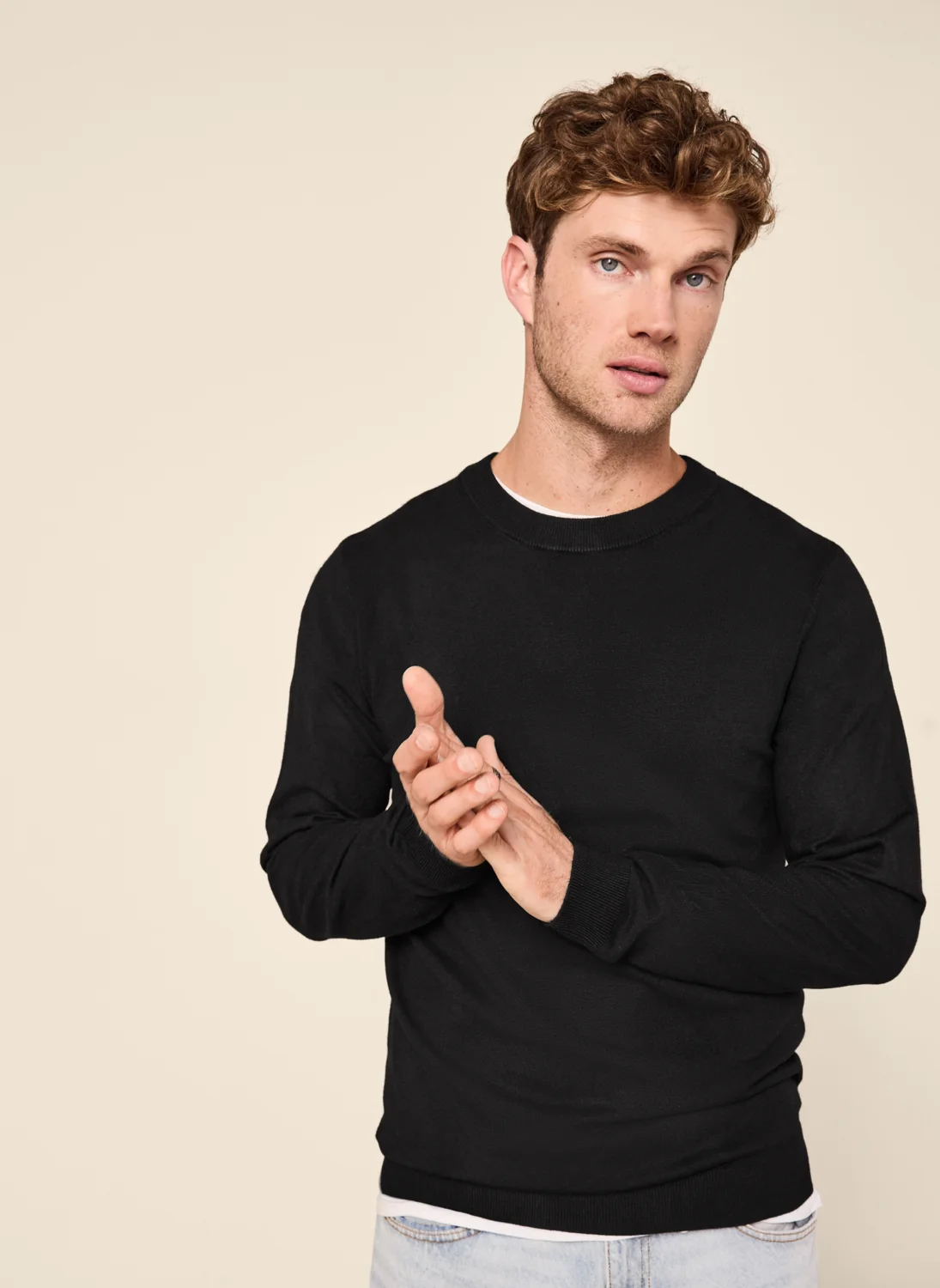 ESMARA MEN Herren Feinstrickpullover (Schwarz, XL (56/58)) – Bild 2 von 3