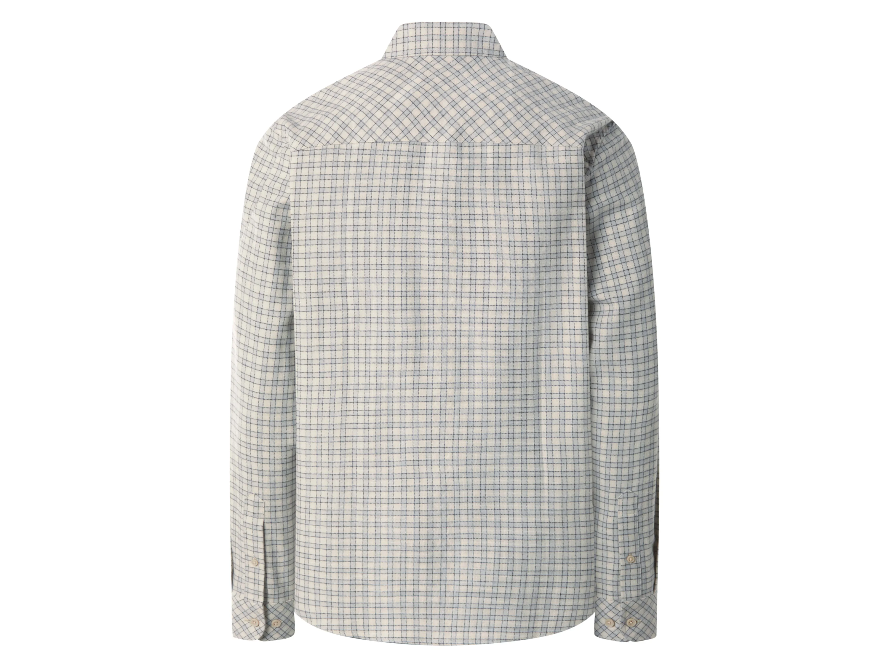 ESMARA MEN Herren Flanell-Freizeithemd (Karo/beige, M (39/40)) – Bild 3 von 4