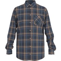 ESMARA MEN Herren Flanell-Freizeithemd (Karo/navy/beige, L (41/42))