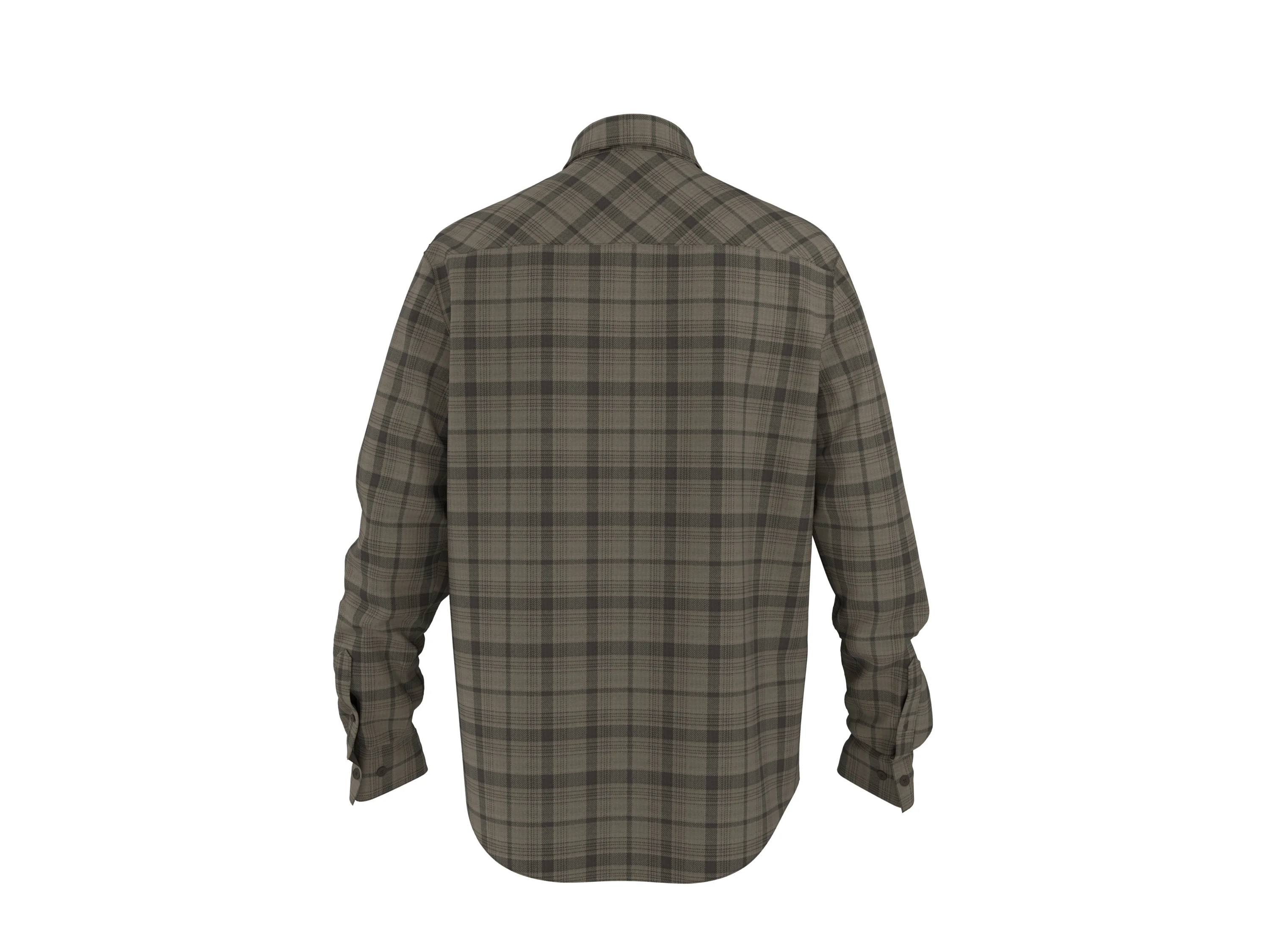 ESMARA MEN Herren Flanellhemd (Braun, L (41/42)) – Bild 3 von 4
