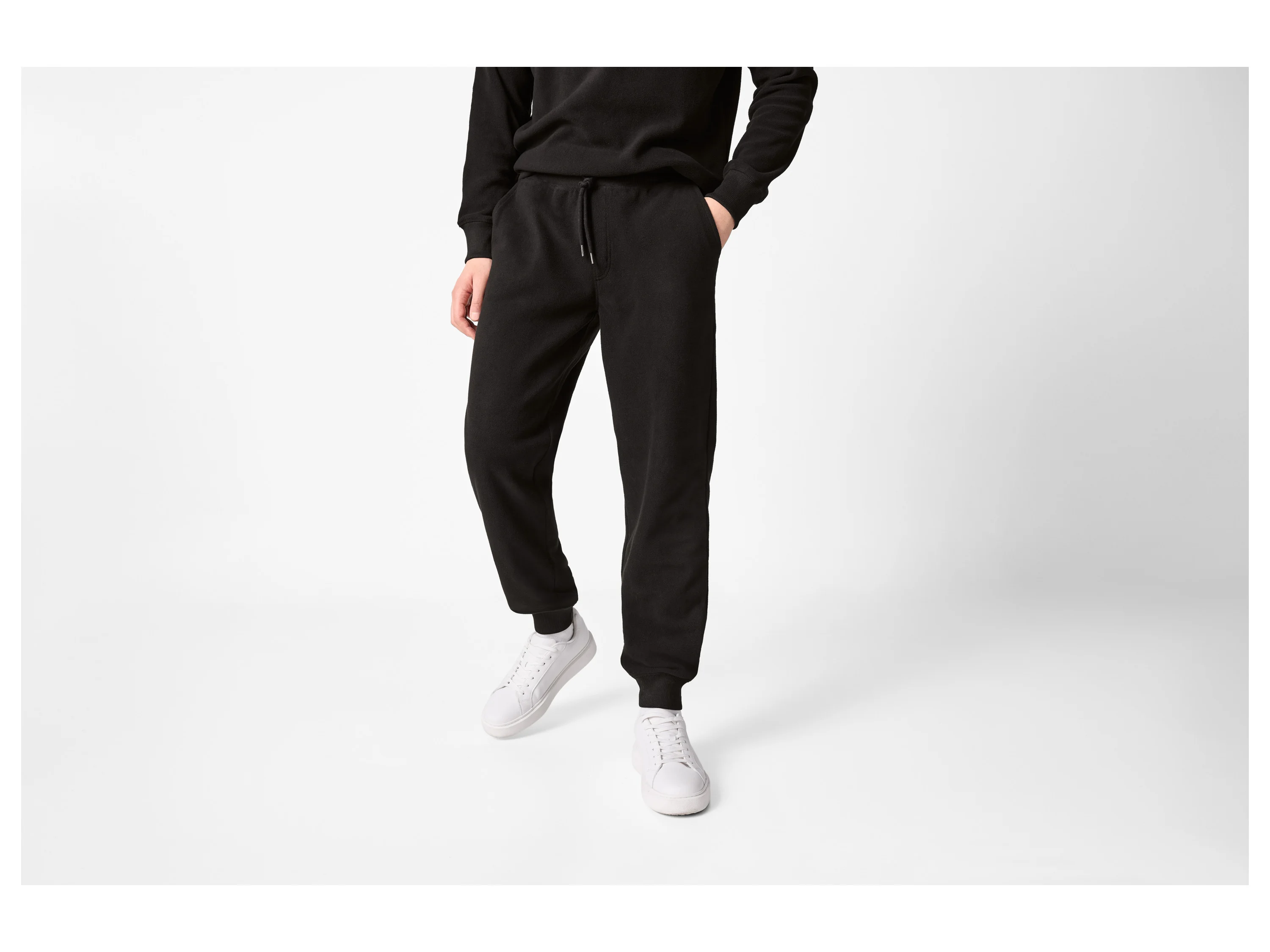 ESMARA MEN Herren Fleecehose (Schwarz, M (48/50)) – Bild 2 von 3