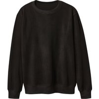 ESMARA MEN Herren Fleecepullover (Schwarz, M (48/50))