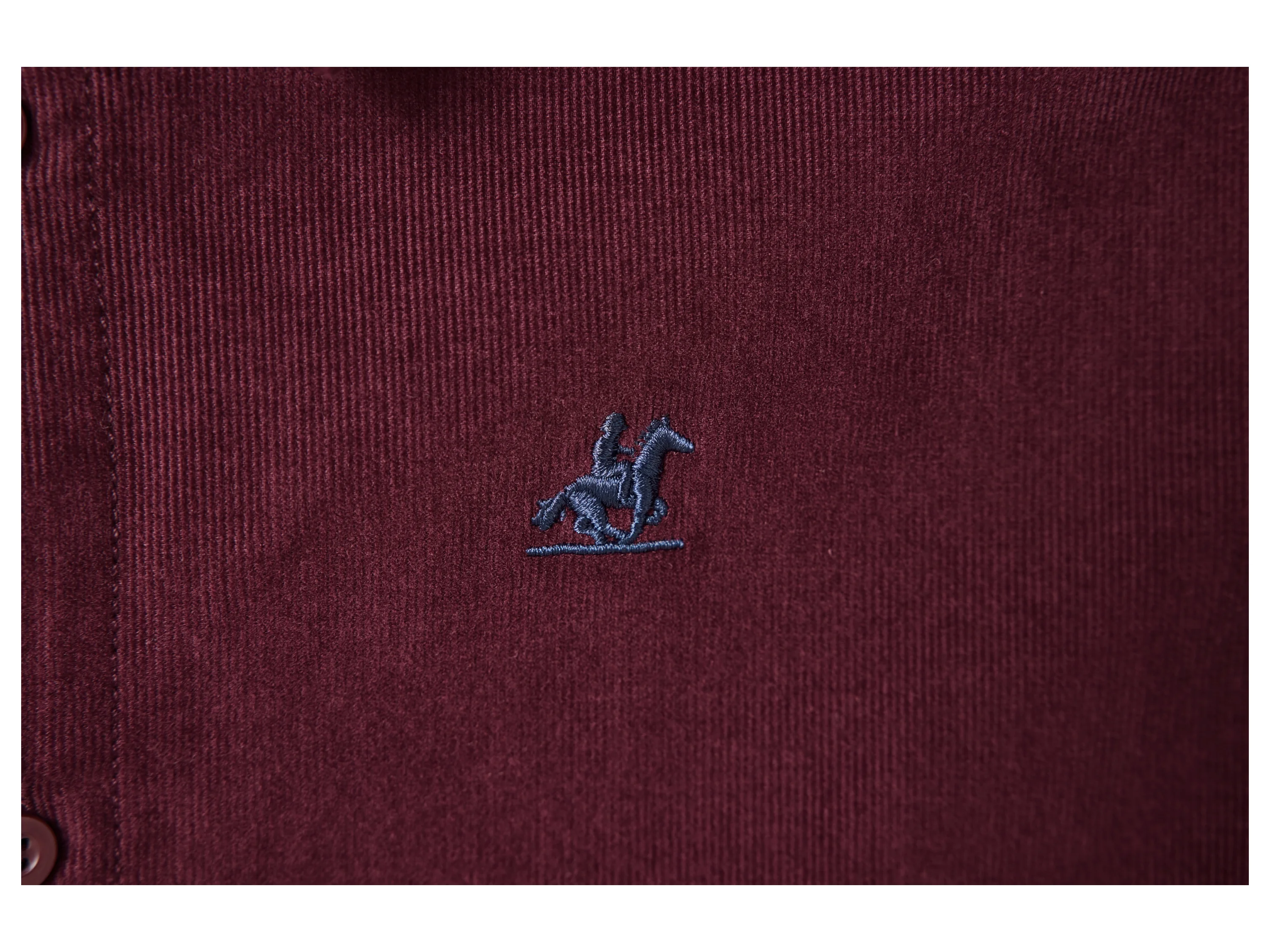 ESMARA MEN Herren Freizeithemd Cord (Bordeaux, M (39/40)) – Bild 4 von 4