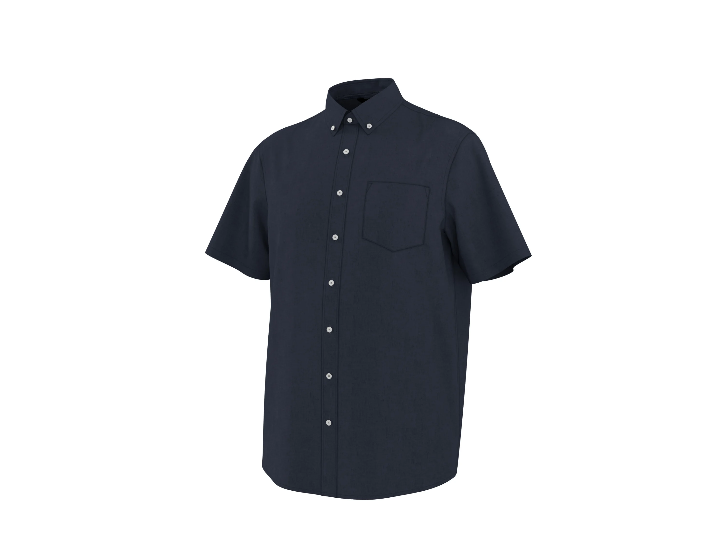 ESMARA MEN Herren Freizeithemd mit Leinen (Navy, M (39/40)) – Bild 4 von 4