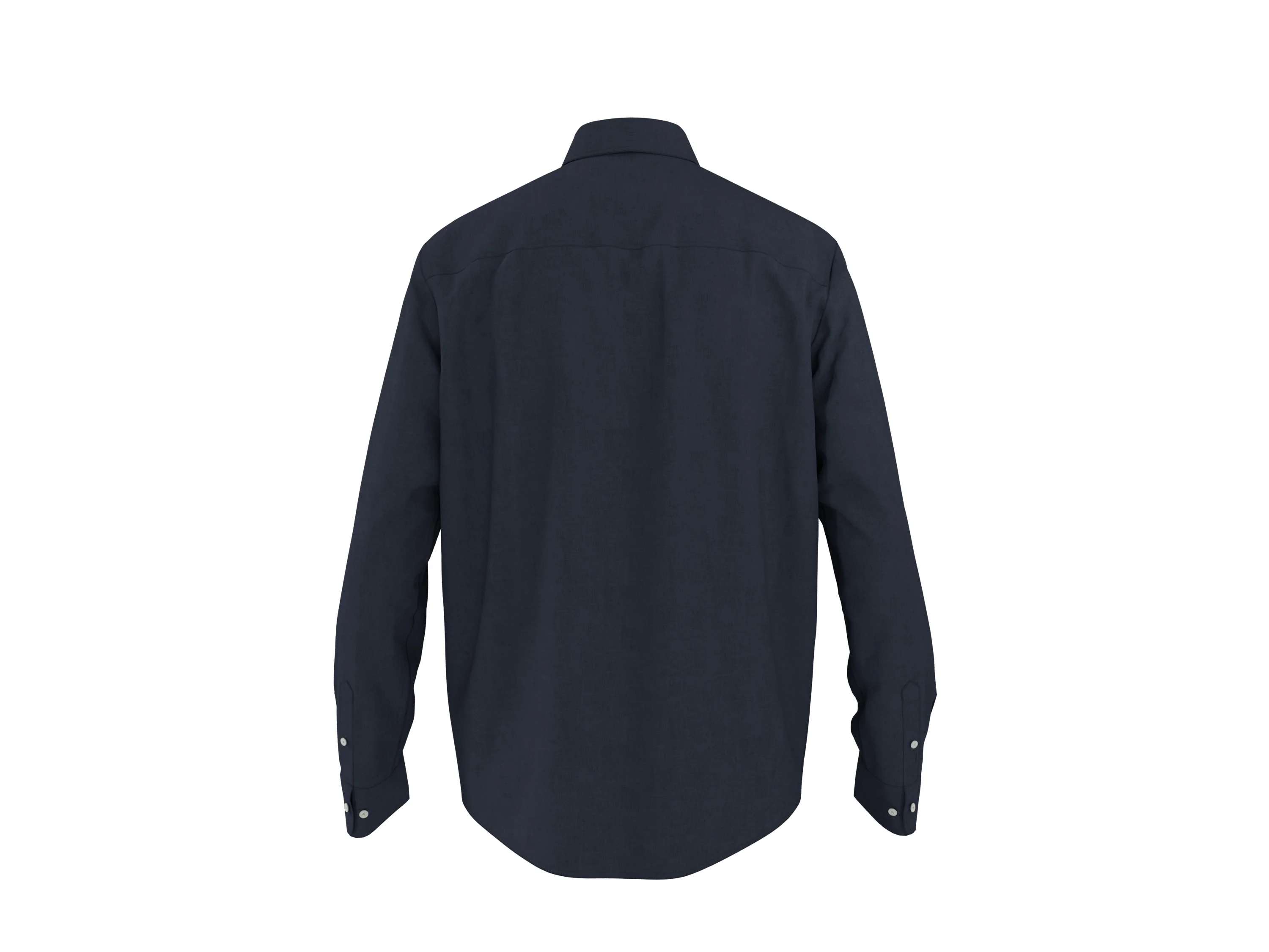 ESMARA MEN Herren Freizeithemd mit Leinen (Navy, S(37/38)) – Bild 3 von 4