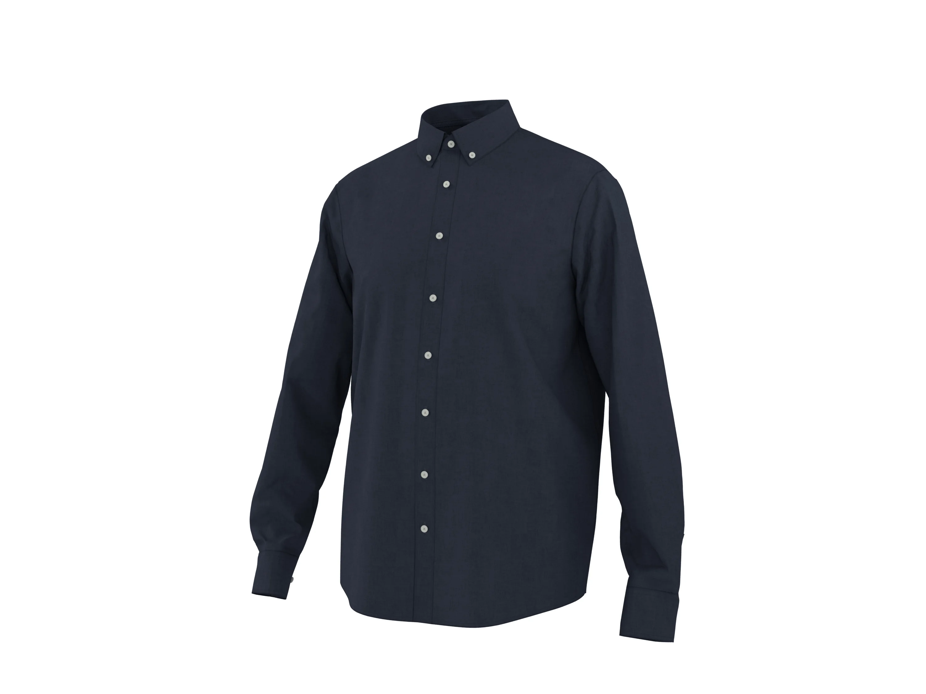 ESMARA MEN Herren Freizeithemd mit Leinen (Navy, S(37/38)) – Bild 4 von 4
