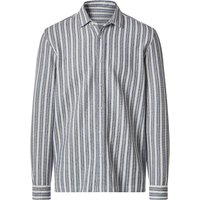 ESMARA MEN Herren Freizeithemd (weiß/blau, L (41/42))