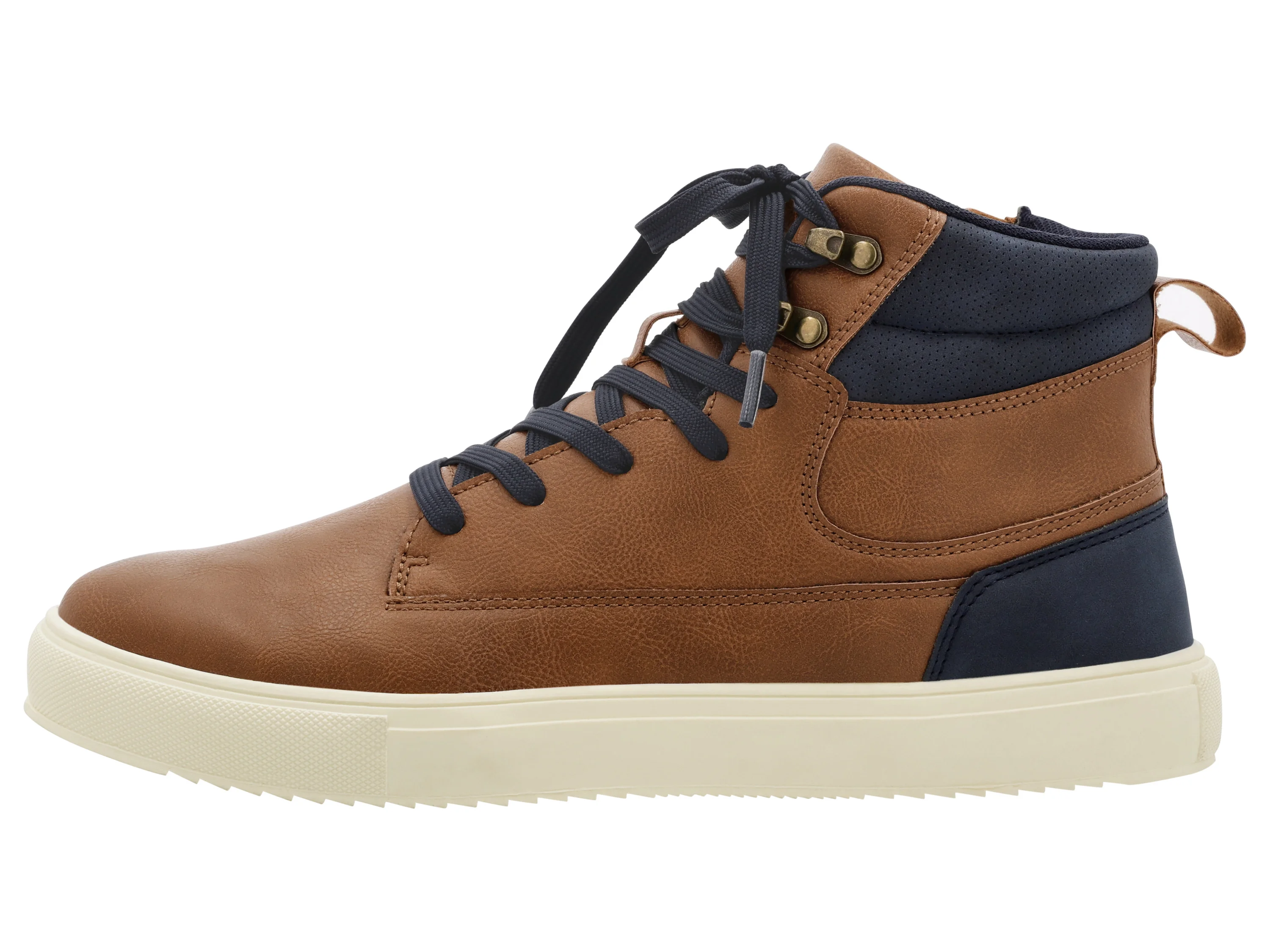 ESMARA MEN Herren Freizeitschuh High Cut (braun/navy, 42) – Bild 2 von 3