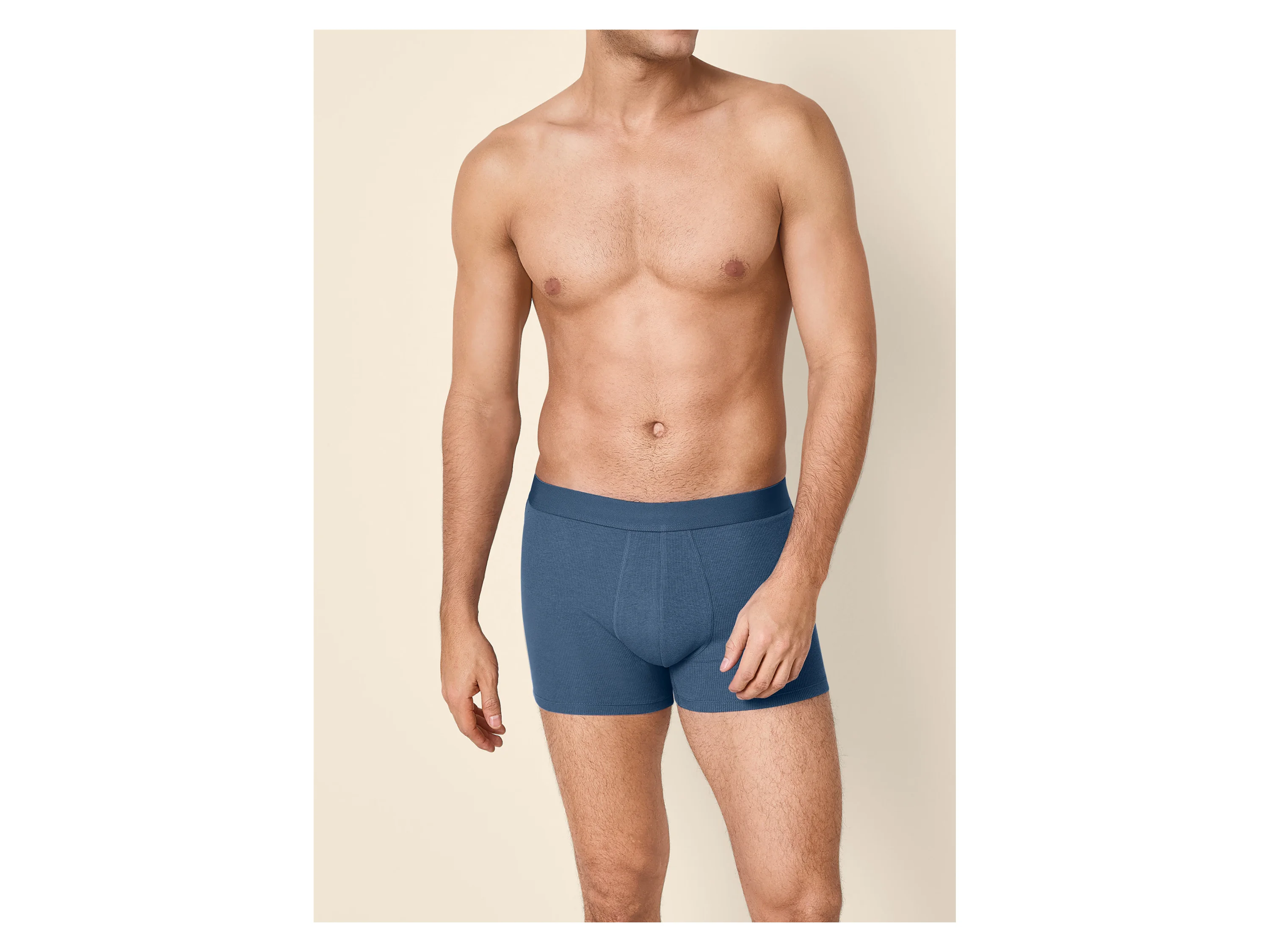 ESMARA MEN Herren Gerippte Boxer, 3 Stück (navy/blau, 5/M) – Bild 2 von 4