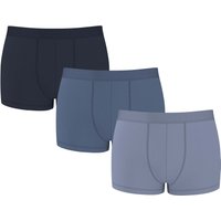 ESMARA MEN Herren Gerippte Boxer, 3 Stück (navy/blau, 7/XL)
