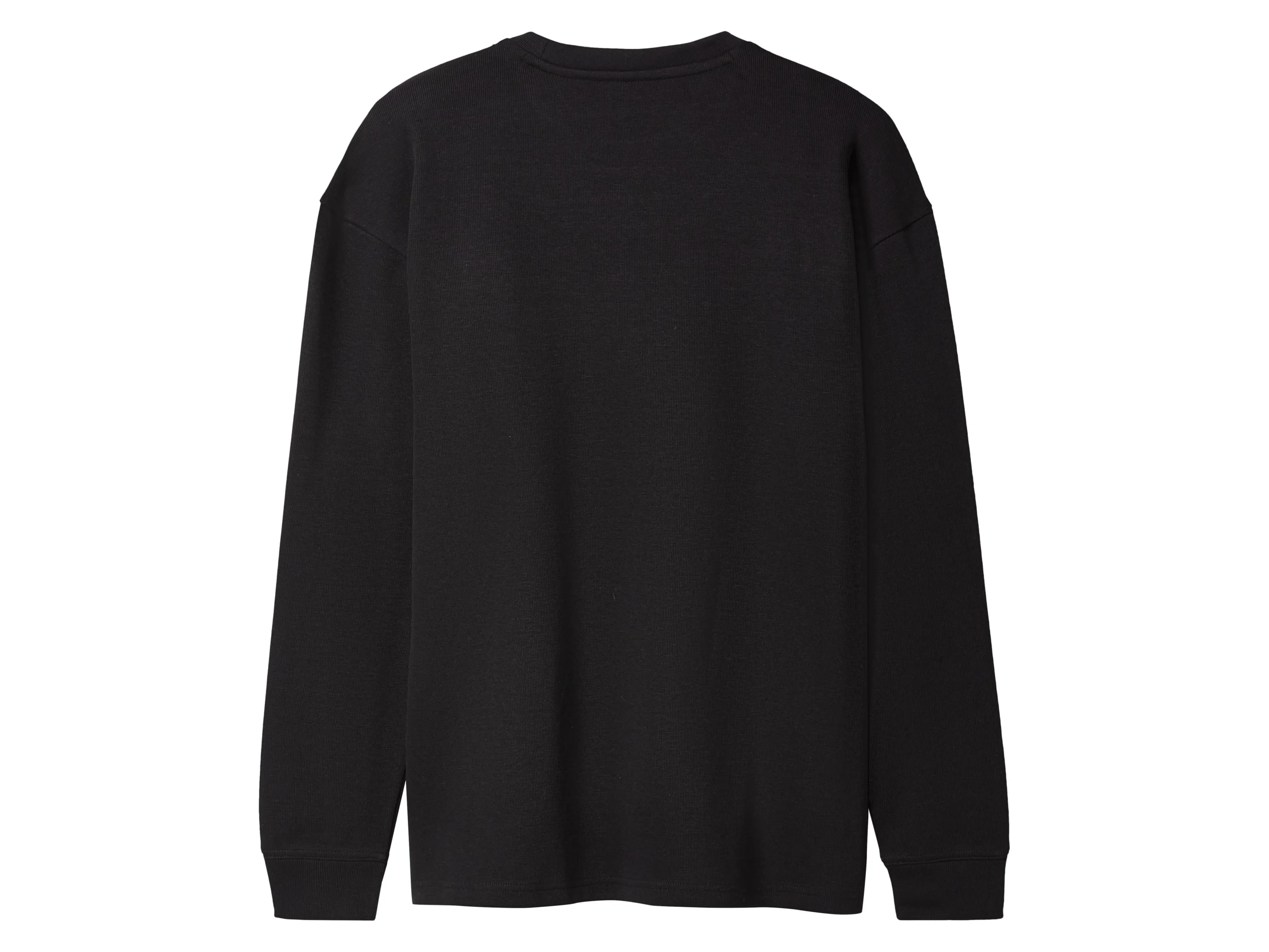 ESMARA MEN Herren Geripptes Sweatshirt (Schwarz, XL (56/58)) – Bild 3 von 4