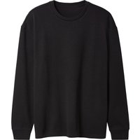 ESMARA MEN Herren Geripptes Sweatshirt (Schwarz, L (52/54))