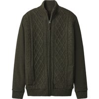 ESMARA MEN Herren Grobstrickjacke (Olive, XXL (60/62))