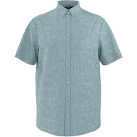 ESMARA MEN Herren Hemd mit Leinen (Blau, L(41/42))