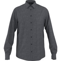 ESMARA MEN Herren Hemd mit Leinen (Navy, XXL(45/46))
