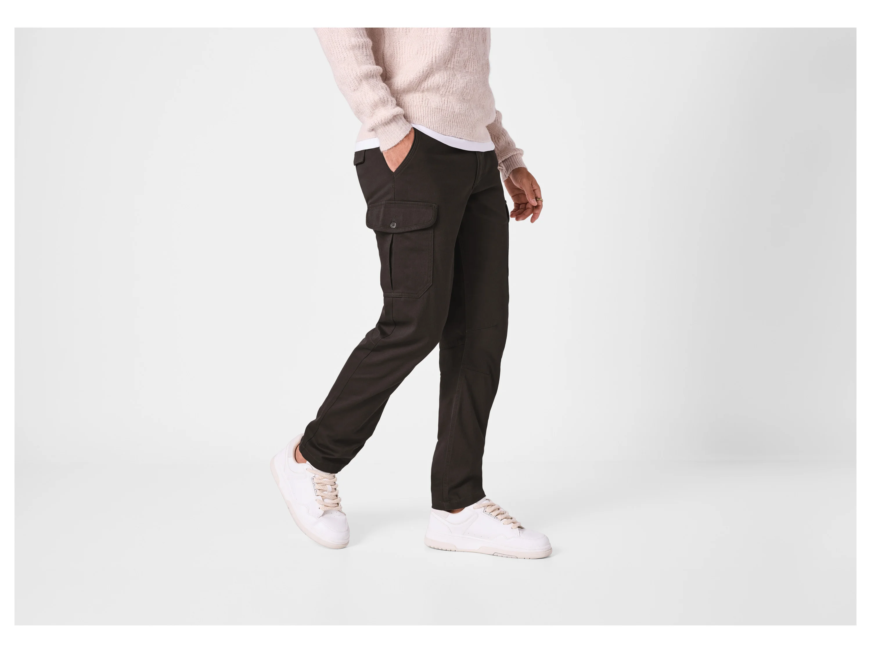 ESMARA MEN Herren Hose Cargo (Braun, 56) – Bild 2 von 4