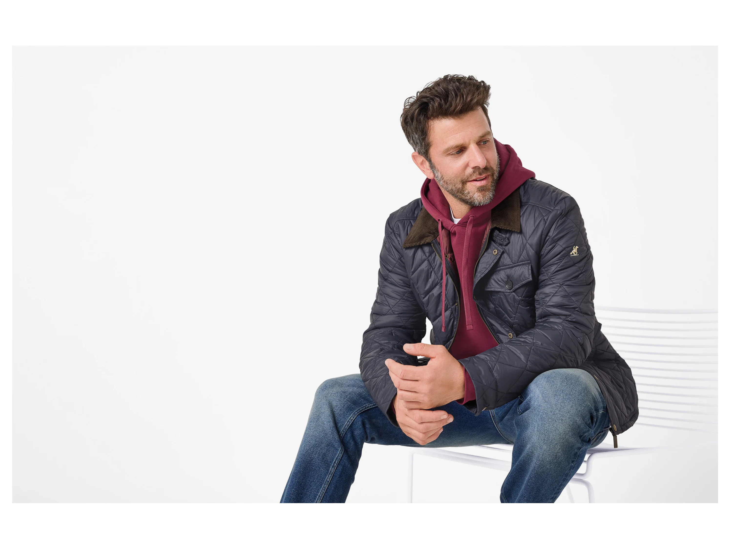 ESMARA MEN Herren Jacke gesteppt (Navy, M (48/50)) – Bild 2 von 4