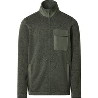 ESMARA MEN Herren Jacke Strickfleece (Grün, S(44/46))