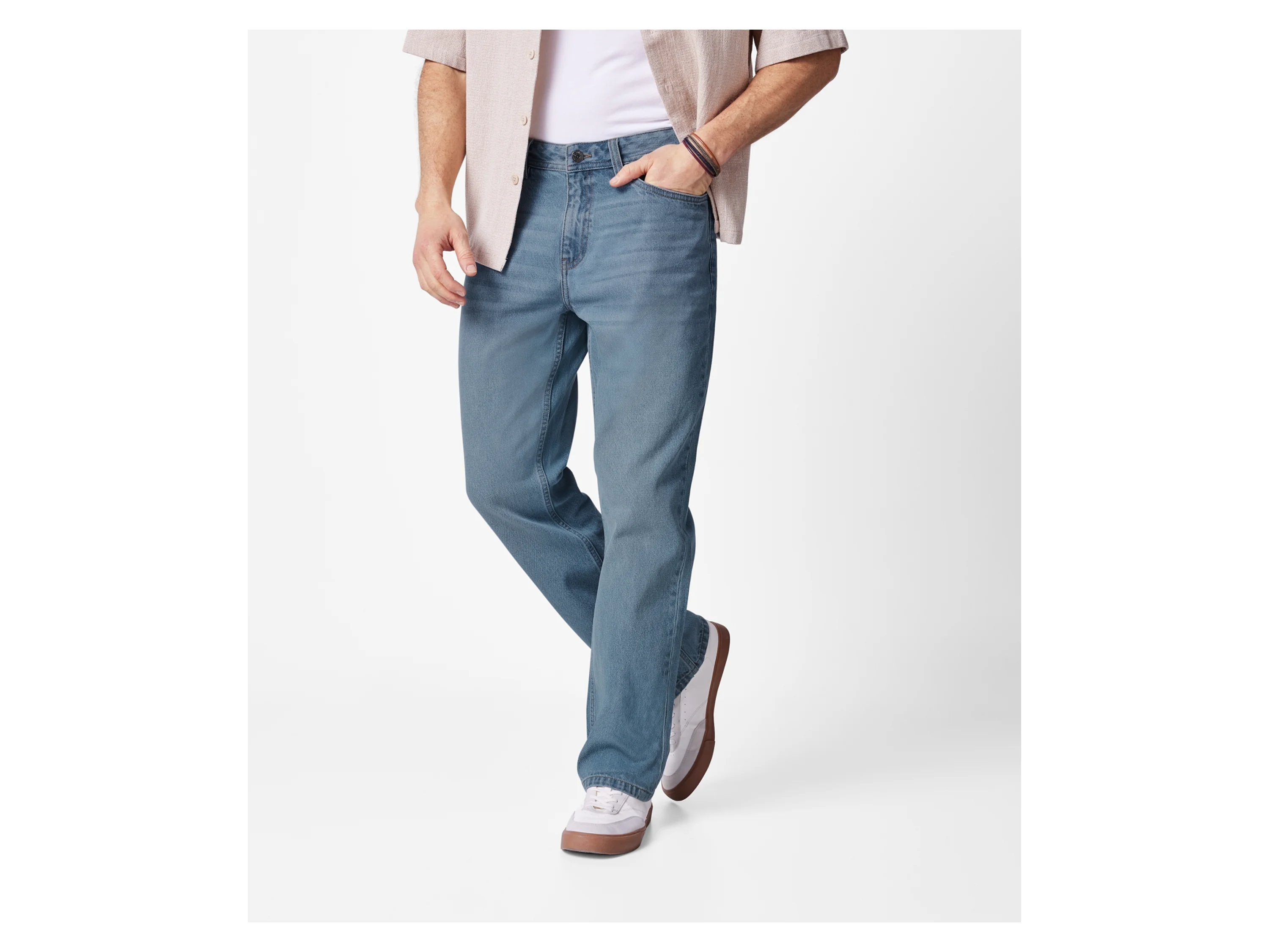 ESMARA MEN Herren Jeans, Relaxed Fit, aus reiner Baumwolle (Blau, 52 (36/32)) – Bild 2 von 3
