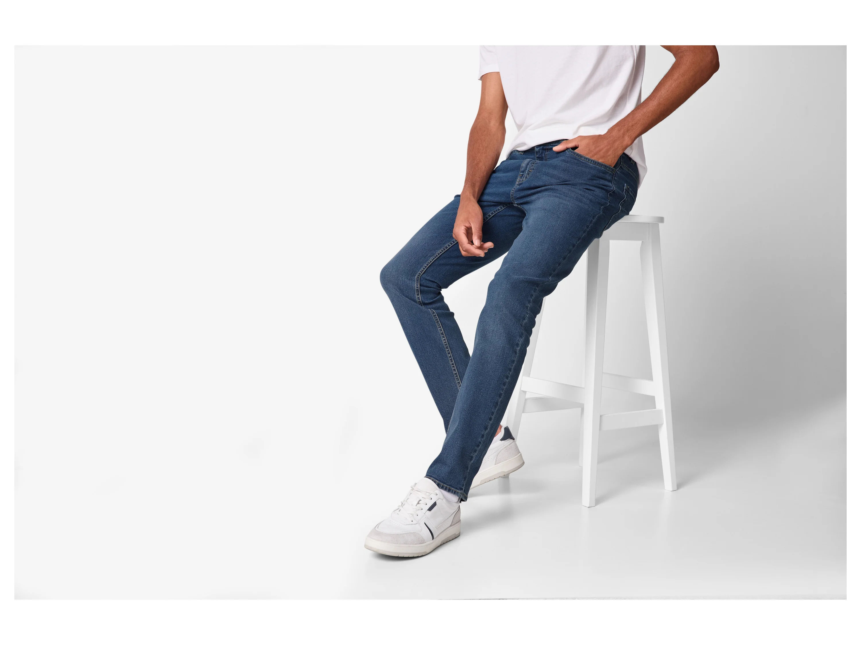ESMARA MEN Herren Jeans Slim fit (Blau, 52 (36/32)) – Bild 2 von 3