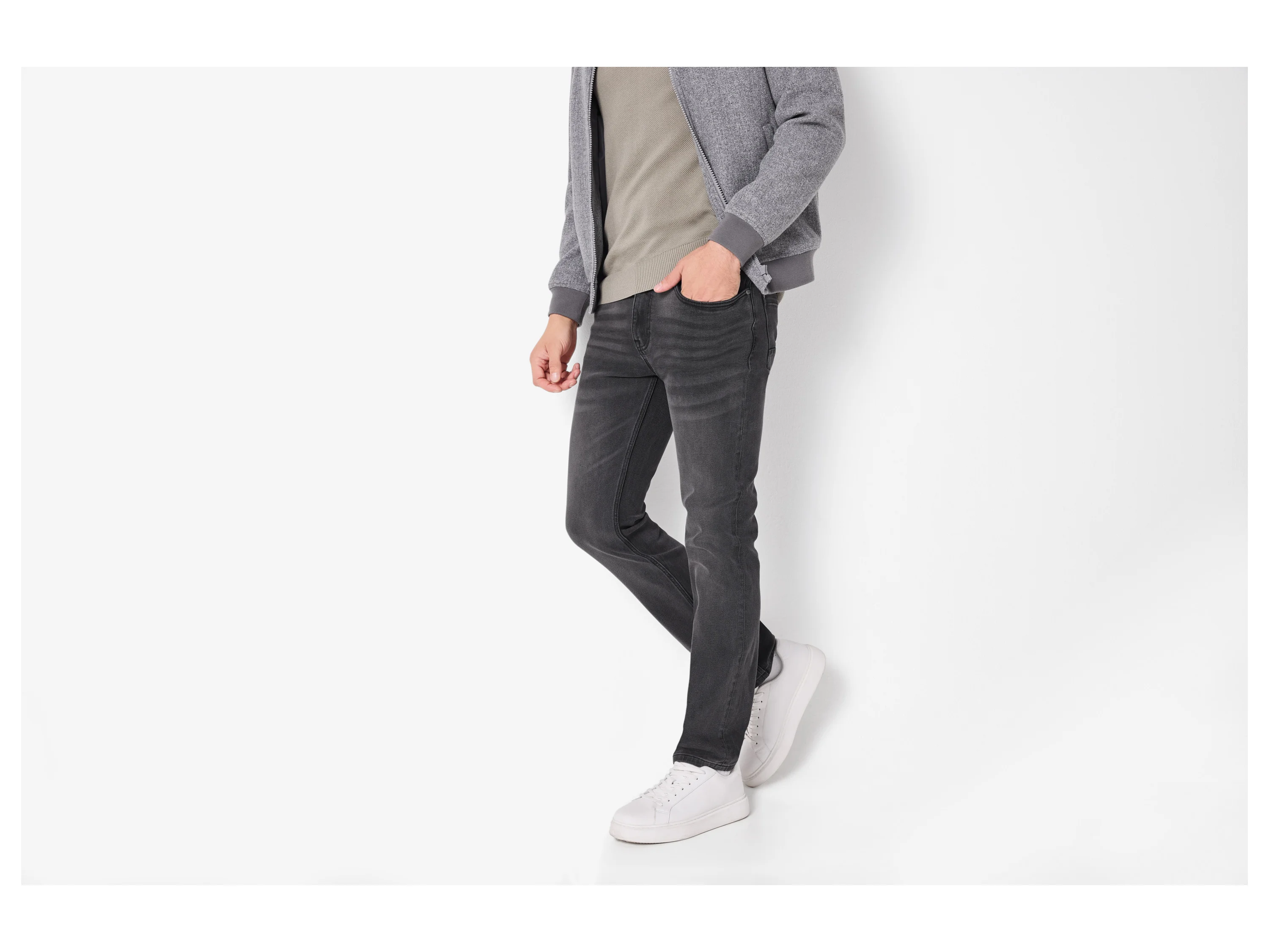 ESMARA MEN Herren Jeans Slim Fit (Dunkelgrau, 52 (36/32)) – Bild 2 von 4