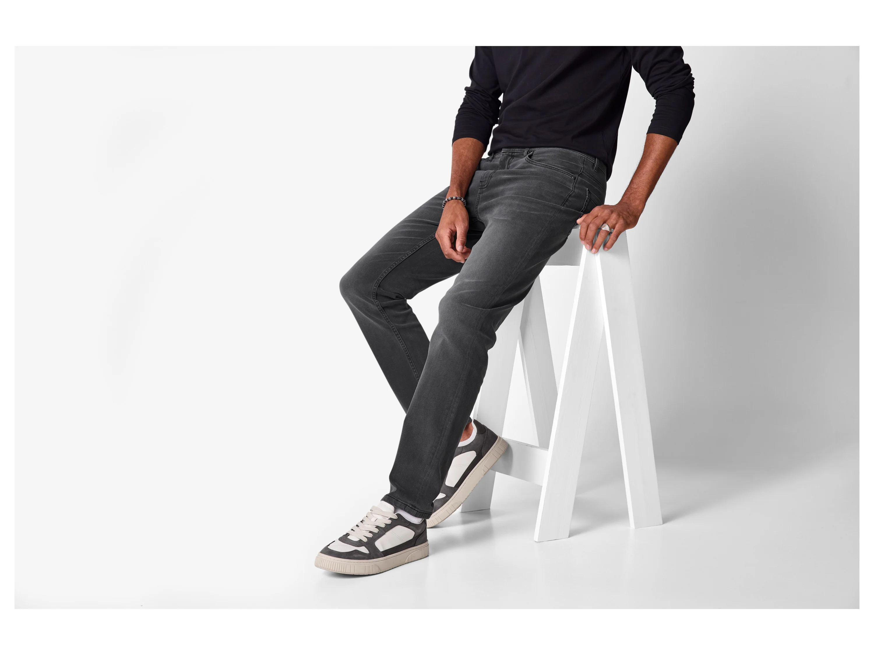 ESMARA MEN Herren Jeans Slim fit (Grau, 50 (34/32)) – Bild 2 von 4