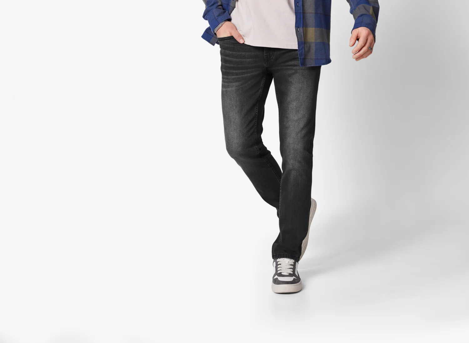 ESMARA MEN Herren Jeans, Slim Fit (Grau, 54 (38/32)) – Bild 2 von 4
