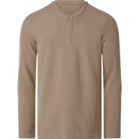 ESMARA MEN Herren Langarmshirt (Beige, L (52/54))
