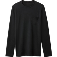 ESMARA MEN Herren Langarmshirt (Schwarz, L (52/54))