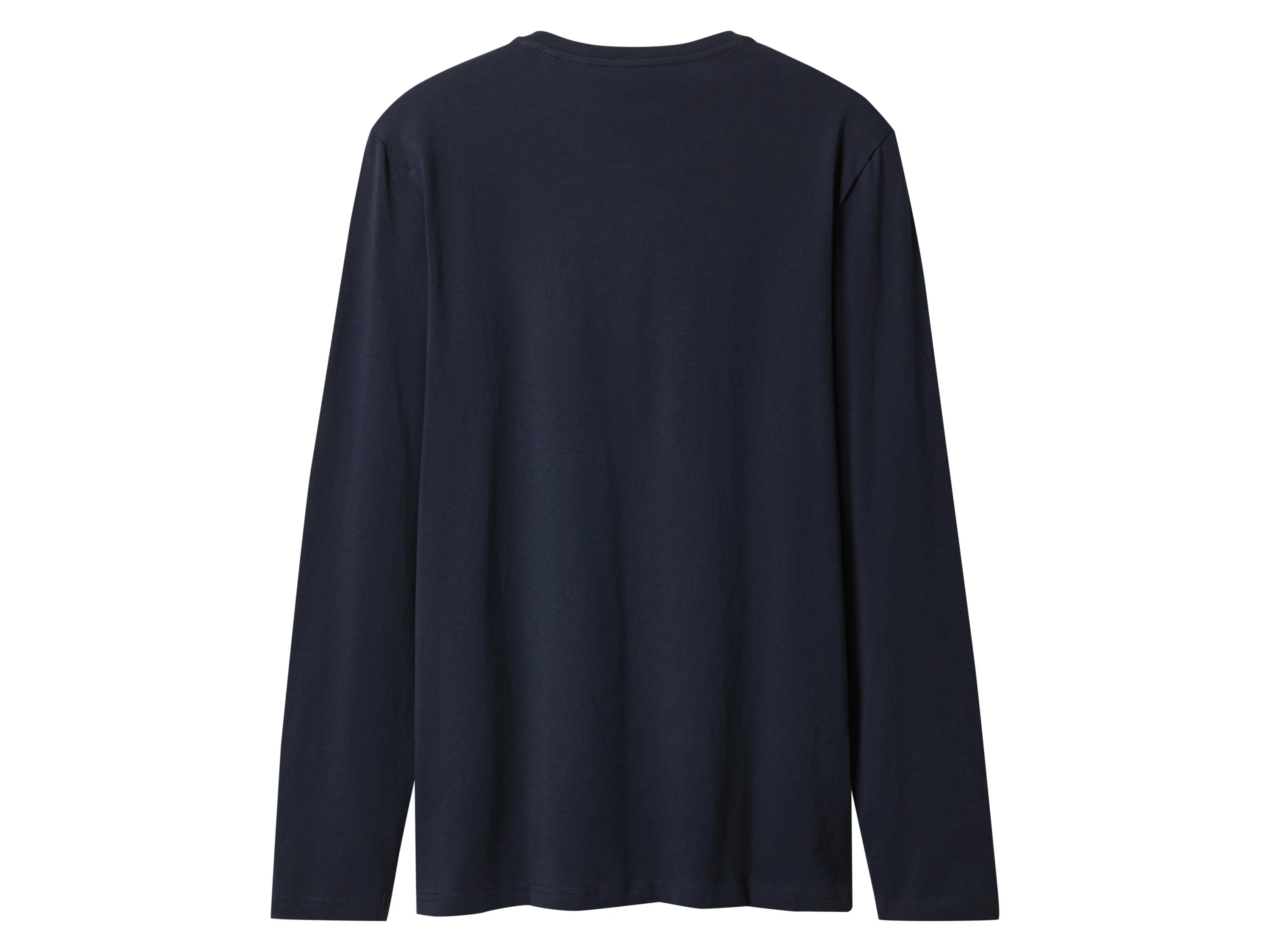 ESMARA MEN Herren Langarmshirts, 2 Stück (navy/schwarz, M (48/50)) – Bild 4 von 4