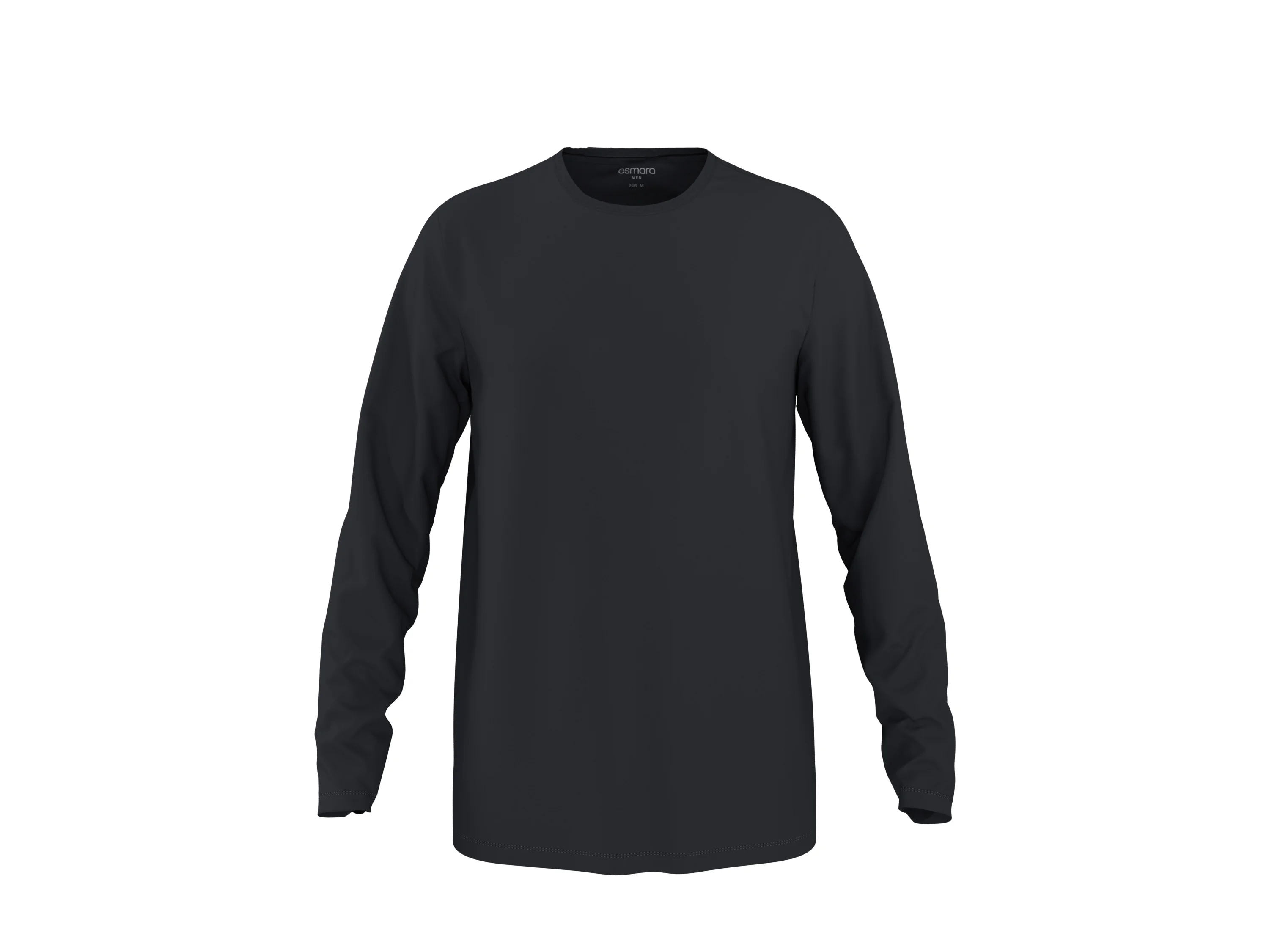 ESMARA MEN Herren Langarmshirts, 2 Stück (grau/schwarz, L(52/54)) – Bild 3 von 4