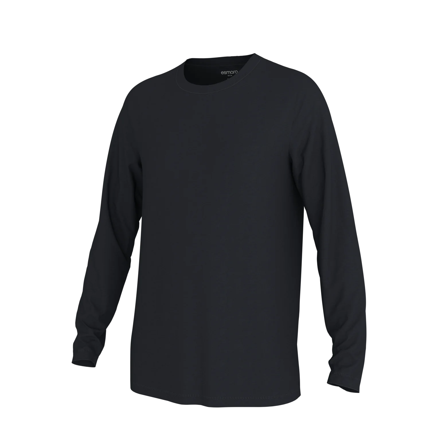 ESMARA MEN Herren Langarmshirts, 2 Stück (Schwarz/Grau, M (48/50)) – Bild 4 von 4