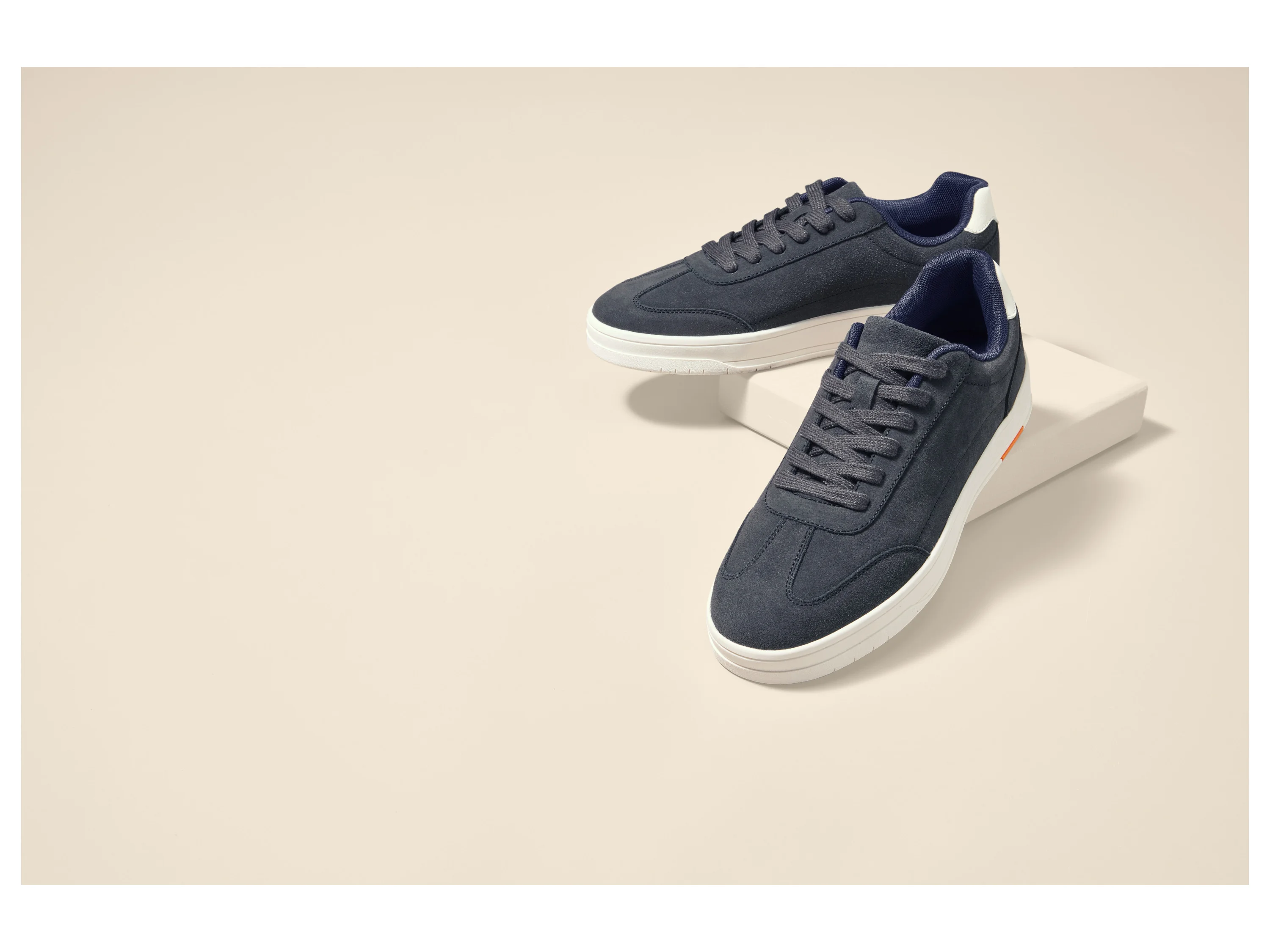 ESMARA MEN Herren Leder- Sneaker (Navy, 42) – Bild 2 von 4